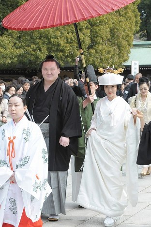 白鵬翔と和田紗代子の結婚式