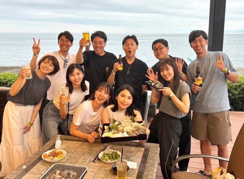 清水麻椰さん若手アナとBBQ