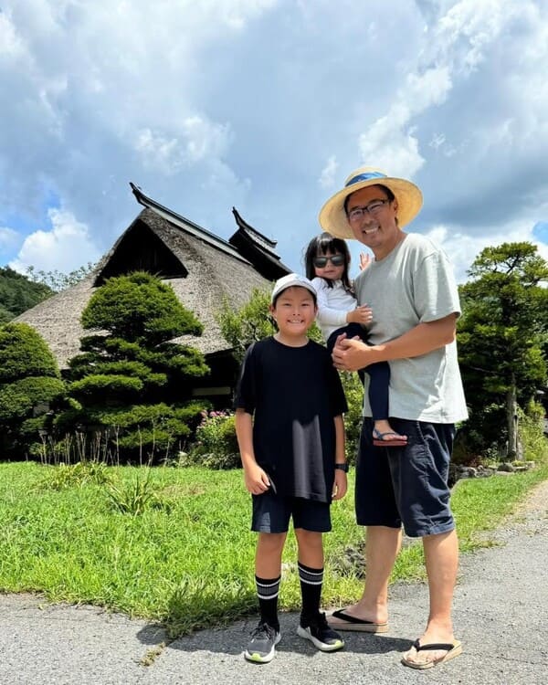 杉山愛の夫と子ども達