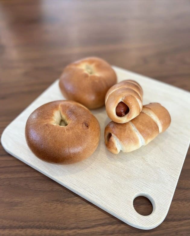 杉山愛の夫が作ったパンとベーグル