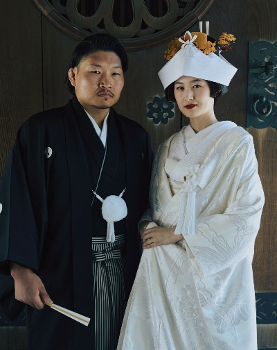 稲垣啓太、結婚式の和装