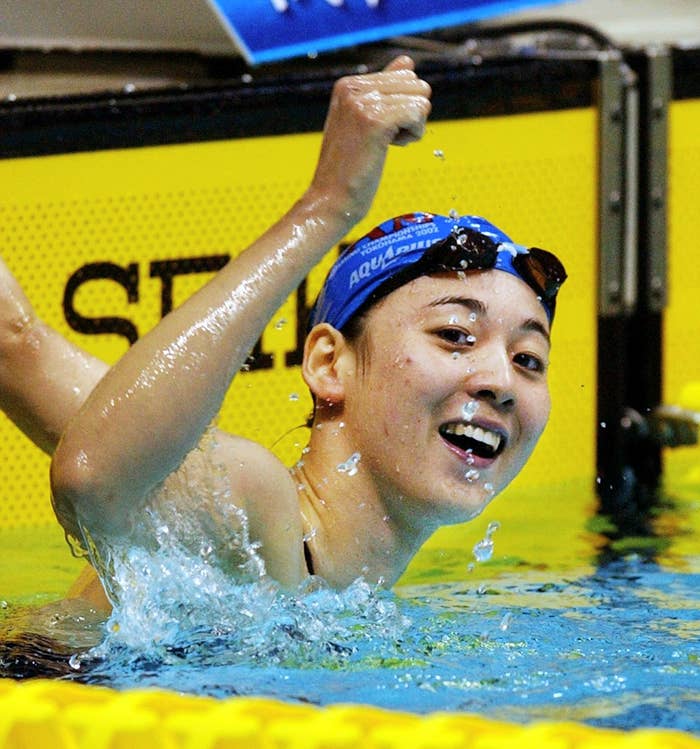 競泳選手の萩原智子さん