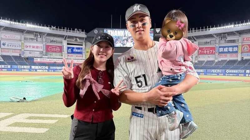 山口航輝と妻の多田愛佳、長女